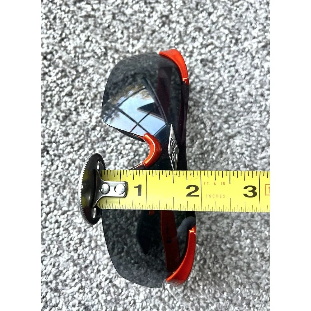 Orange Black Sport Shield Wrap Sunglasses Cycling Running Golf Fishing UV Style